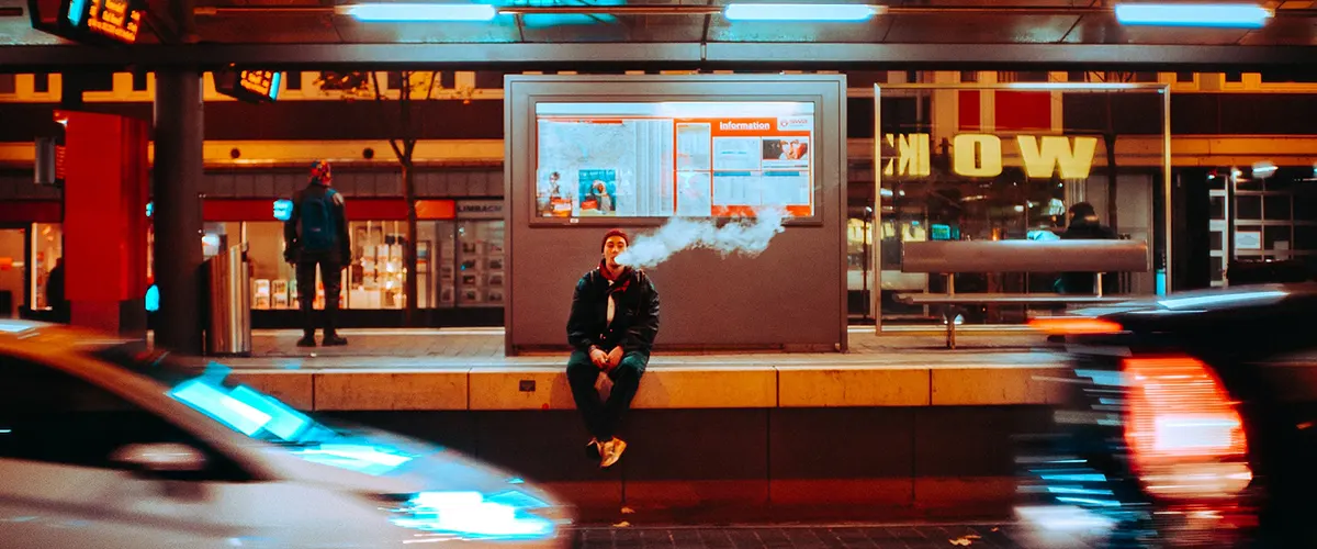 disposable vaping sitting on the street