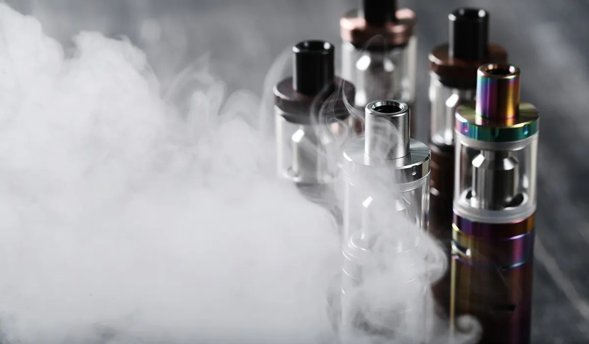 vape coil in vaping device to produce vapor