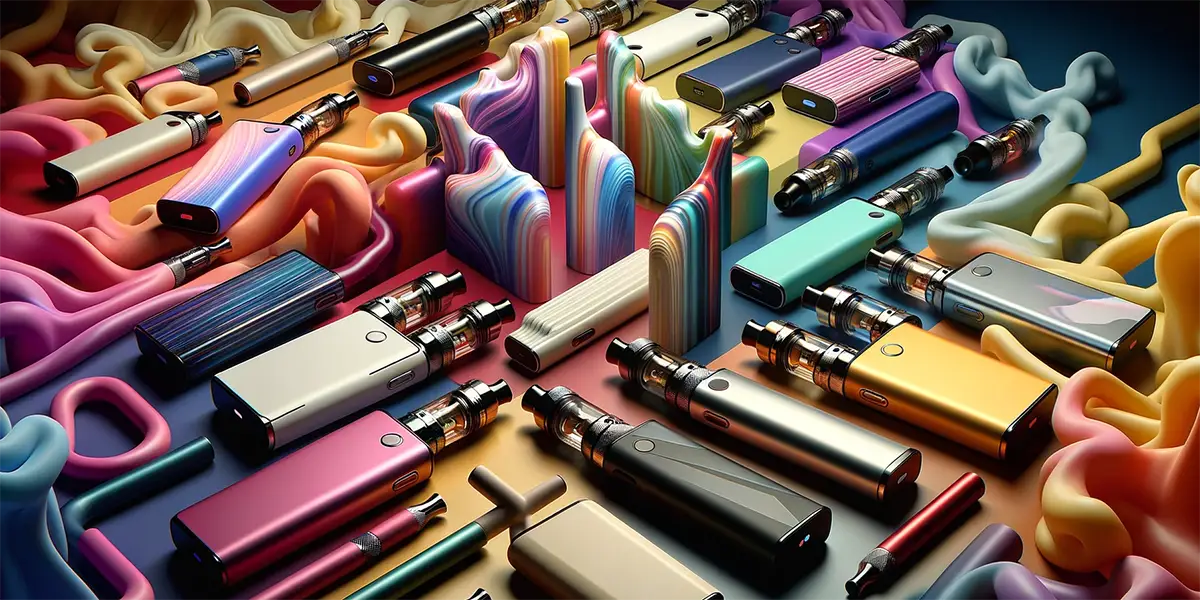 a variety of disposable vape devices