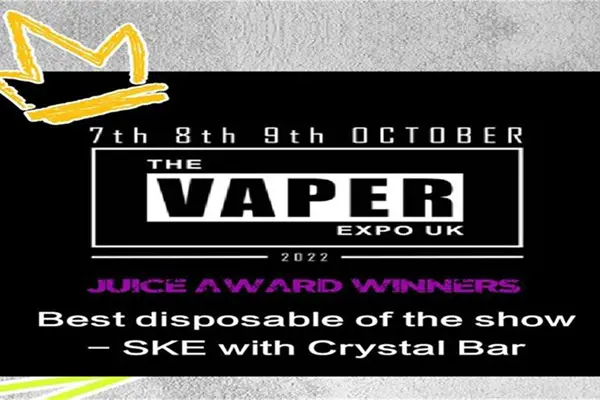 Award | SKE Crystal Bar Vape: Best of Vaper Expo UK 2022!