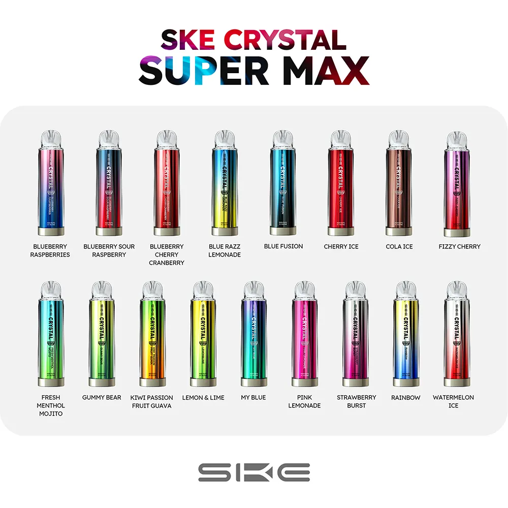 SKE Crystal Super Max Disposable Vape Flavors