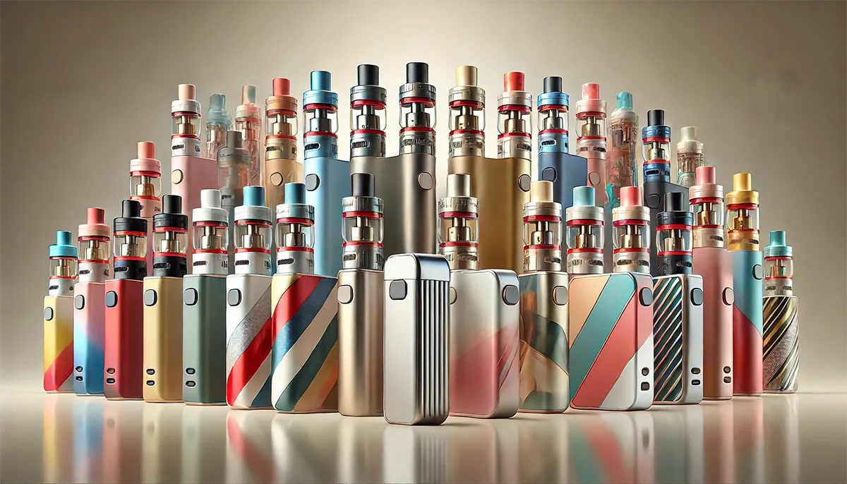 diverse sleek and modern pod mod vapes