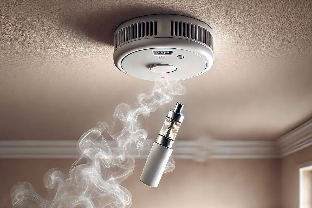 does vaping set off smoke detectors