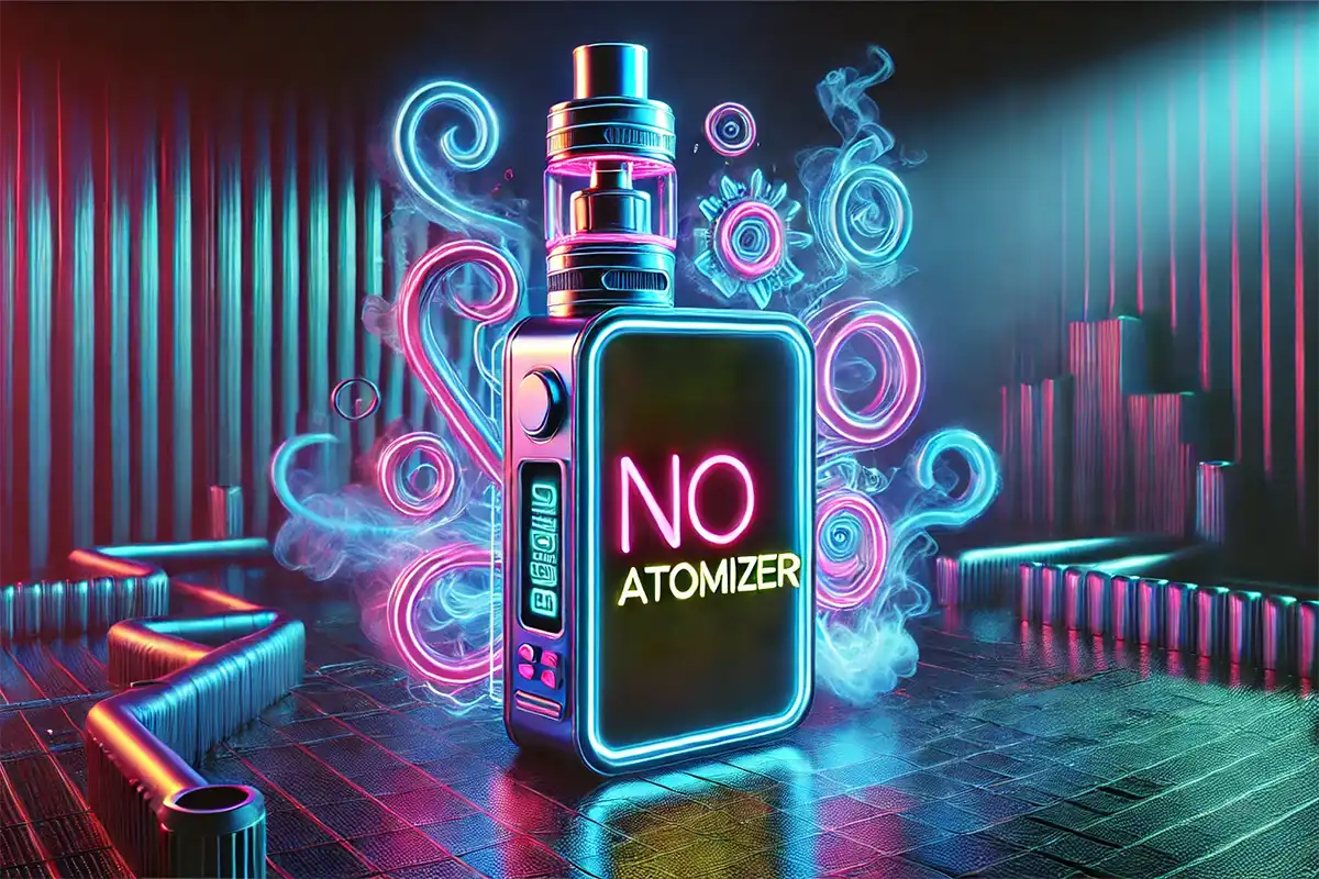 no atomizer on vape