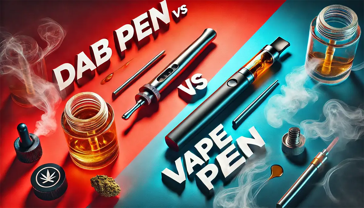 comparison of a dab pen and a vape pen