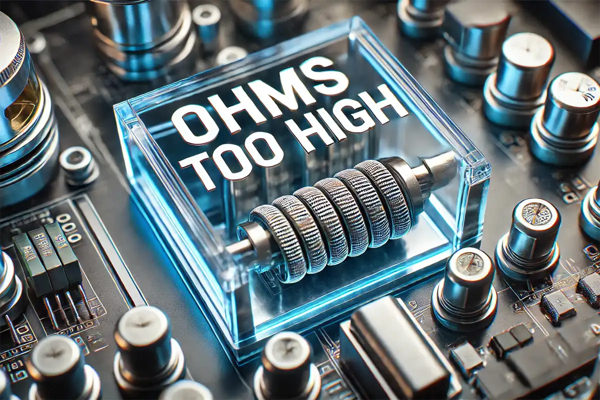 ohms too high