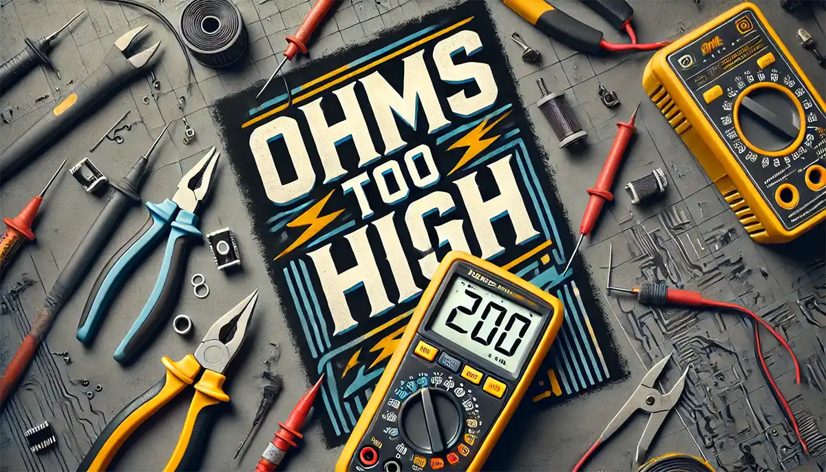 ohms too high how to fix