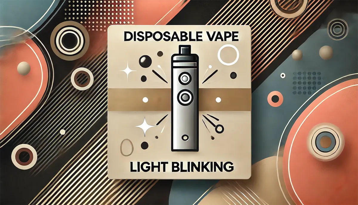 what does it mean when a disposable vape blinks