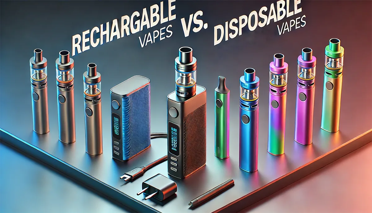 rechargable vapes vs. disposable vapes