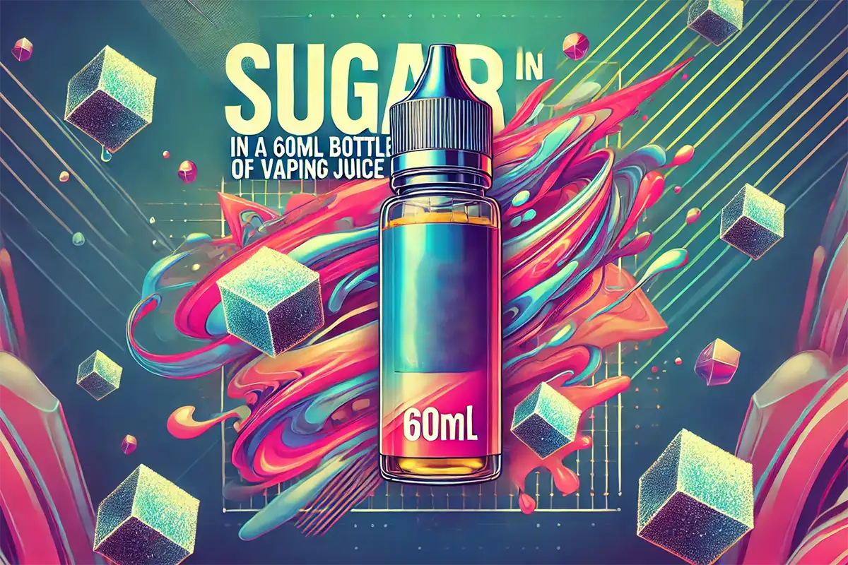 how much sugar is in a 60ml bottle of vaping juice