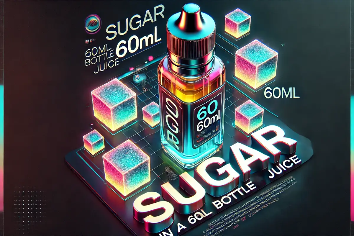 sugar in a 60ml bottle of vaping juice