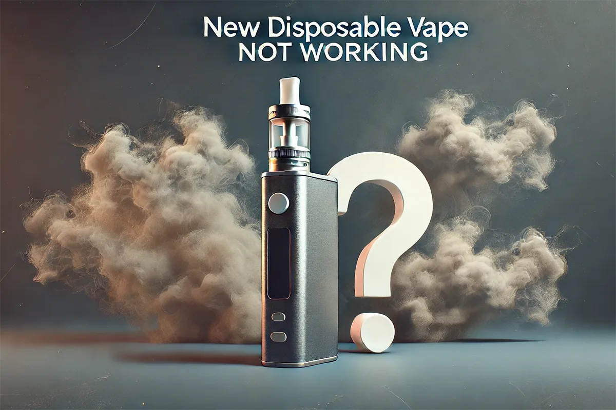 new disposable vape not working