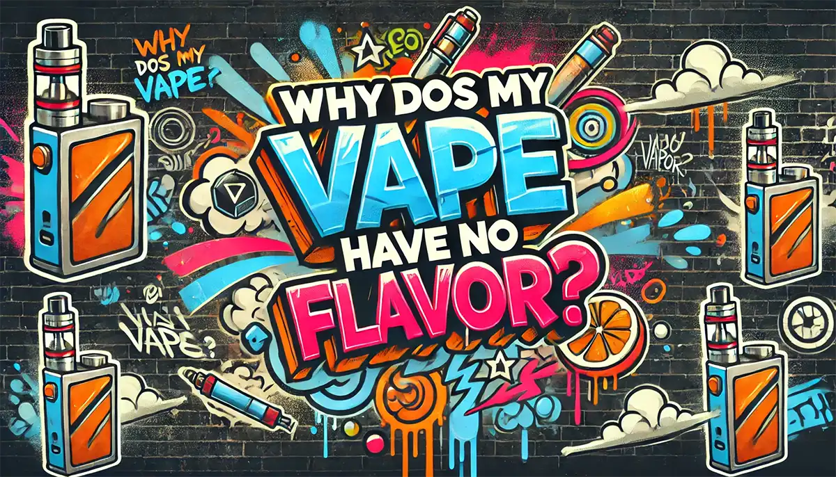 why can't I taste my vape flavor