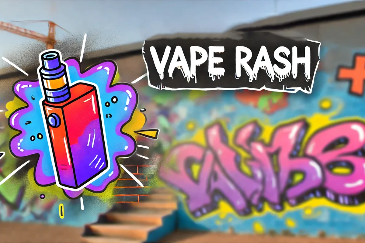 what does a vape rash look like