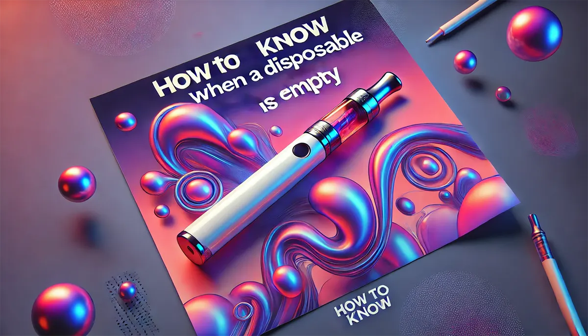 how to tell if a disposable vape is empty