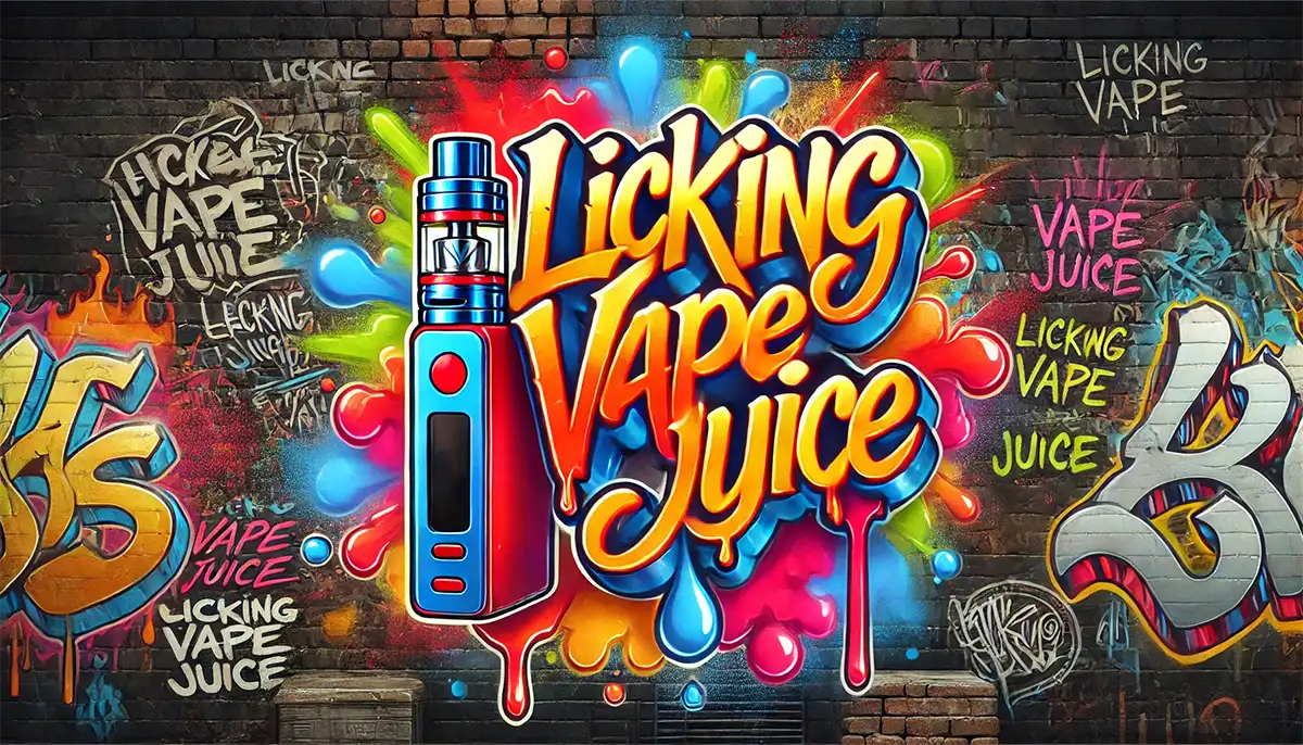 licking vape juice