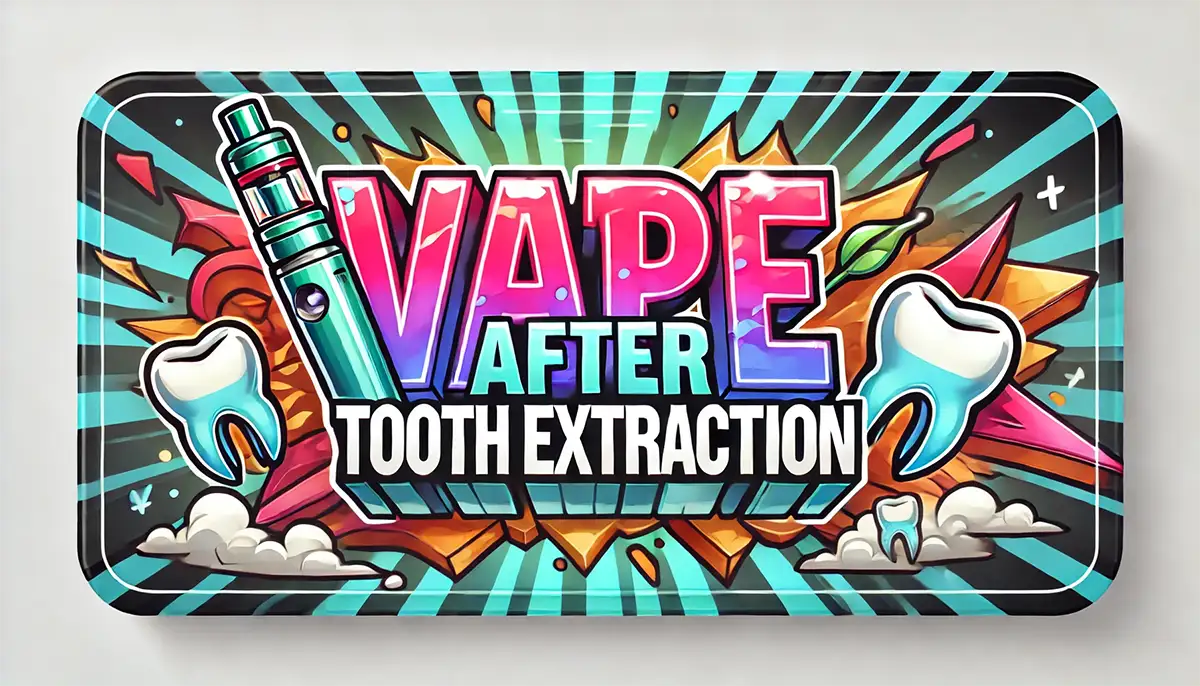 how long to vape after tooth extraction