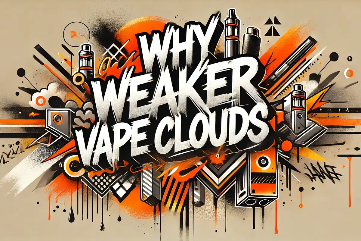 why are my vape clouds weaker than those of others