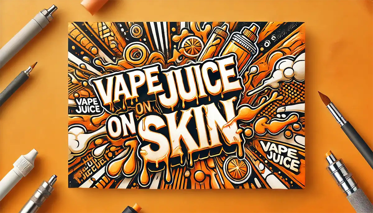 vape juice on skin