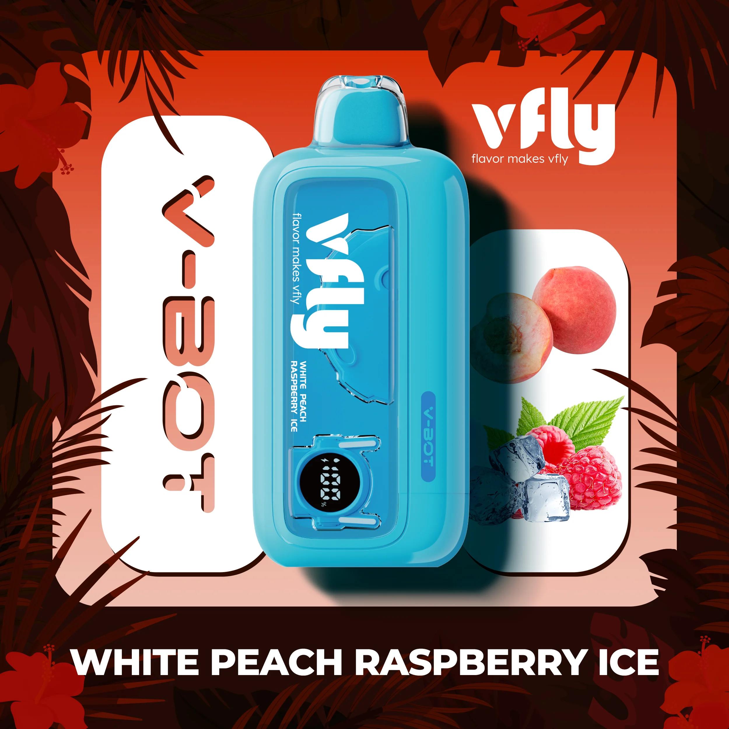 White Peach Raspberry Ice