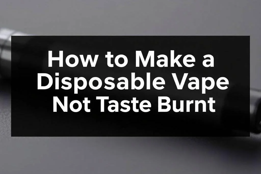 How to Make a Disposable Vape Not Taste Burnt