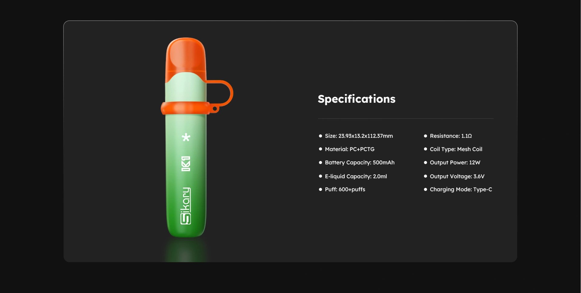 Sikary K1 Pod-Kit