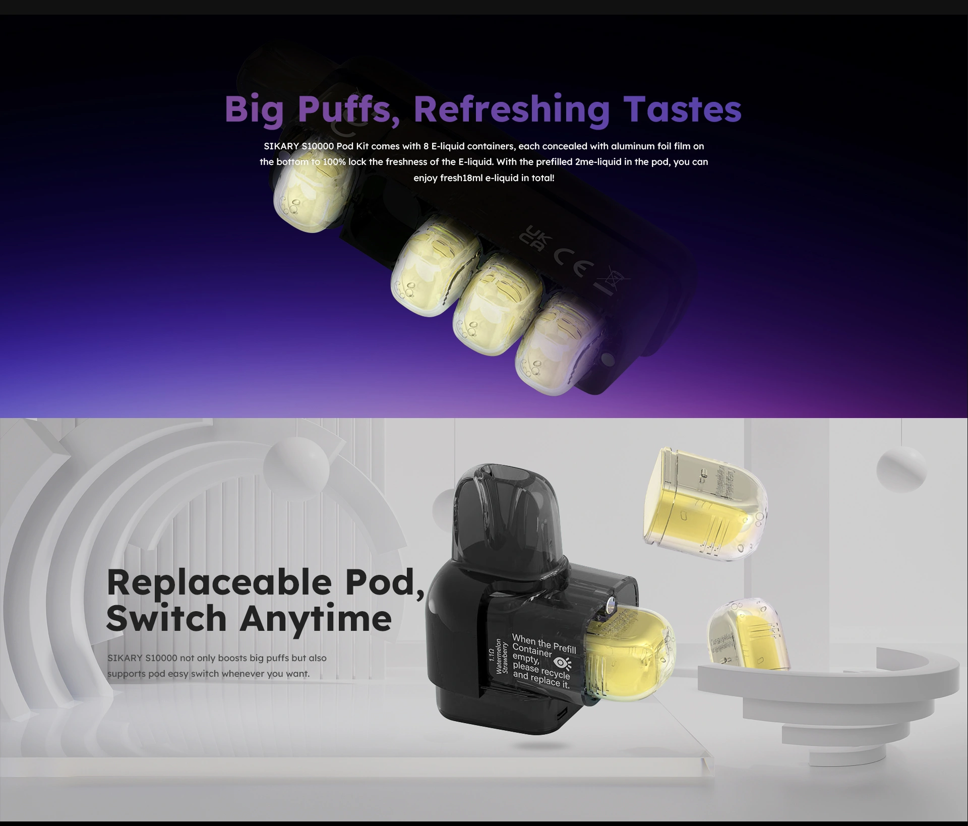 Sikary S10000 Pod Kit